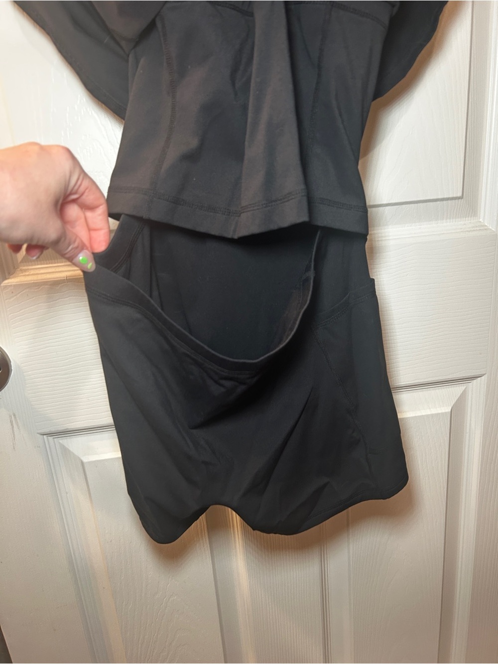 Halara SoftlyZero Plush Backless Active Dress - Black - Picture 8 of 8